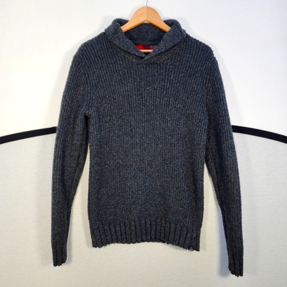 Prana Tunic Style Sweater Size Medium Dark Grey Thick Knit - Picture 1 of 6